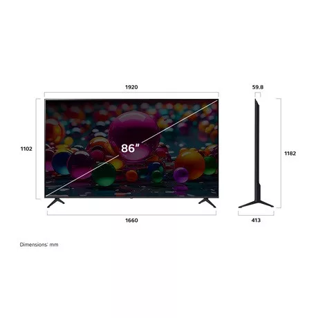 Lg TV 86" 4K UHD SMART LED 86UA75006LA