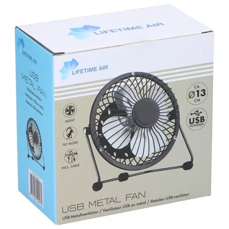 Lifetime Air ASZTALI VENTILÁTOR 13 CM, USB 871125250407