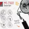 Mesko VENTILÁTOR ASZTALI USB 15 CM MS7322