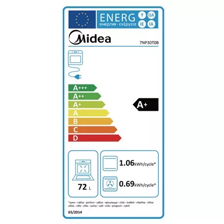 Midea SÜTŐ BEÉPÍTHETŐ ELEKTROMOS 7NP30T0B