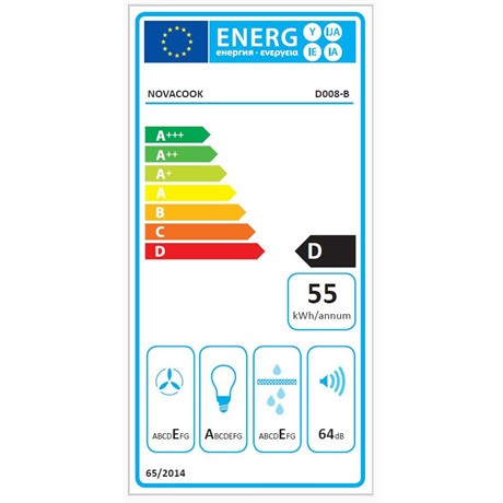 Novacook PÁRAELSZÍVÓ BEÉPÍTHETŐ TELESZKÓPOS D008 BLACK