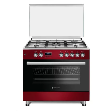 Novacook F9S50E6 RD 90 cm-es meggypiros kombinált szabadonálló tűzhely