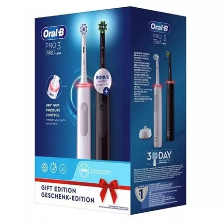 Oral-B ELEKTROMOS FOGKEFE PRO 3900 DUO WHITE/BLACK
