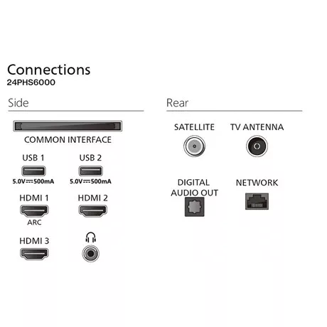 Philips HD LED SMART TV 24PHS6000/12