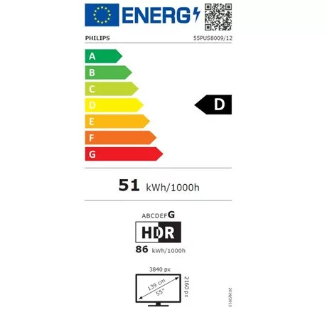 Philips UHD AMBILIGHT SMART LED TV 55PUS8009/12