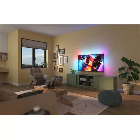 Philips UHD AMBILIGHT SMART QD MINILED TV 85MLED910/12