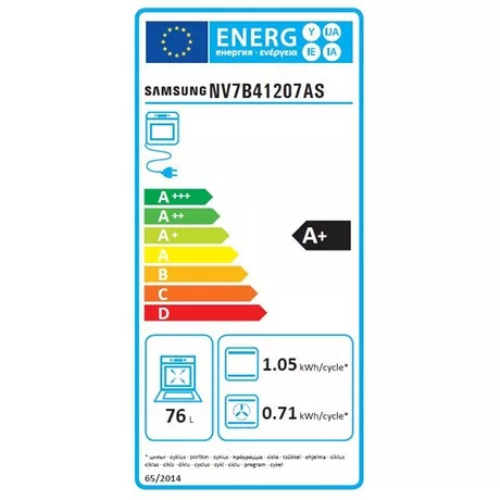 Samsung SÜTŐ BEÉPÍTHETŐ ELEKTROMOS NV7B41207AS/U3