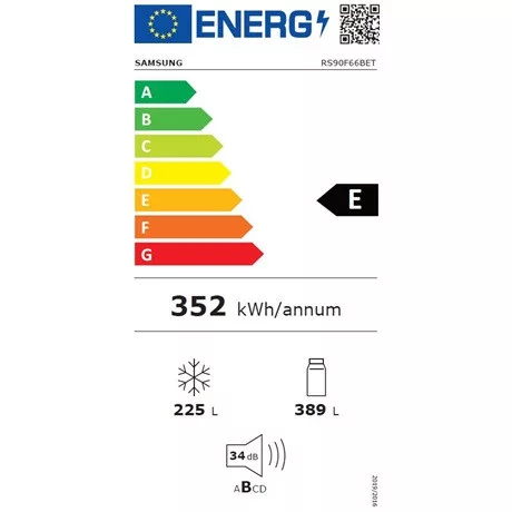 Samsung HŰTŐ SIDE BY SIDE RS90F66BETEO