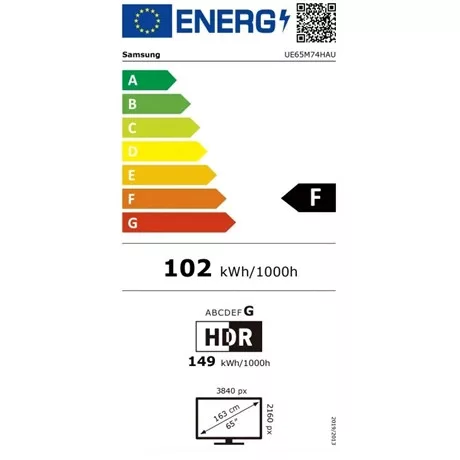 Samsung TV 65" 4K UHD Mini LED SMART UE65M74HAUXXH