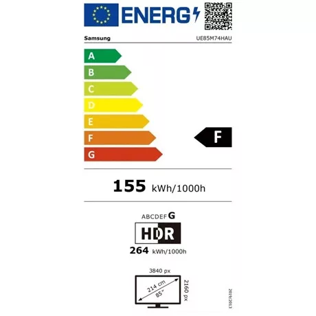 Samsung TV 85" 4K UHD Mini LED SMART UE85M74HAUXXH