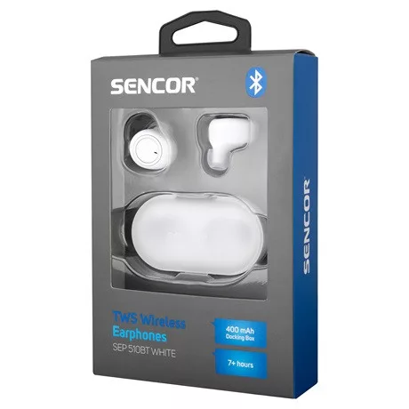 Sencor FÜLHALLGATÓ BT TWS SEP 510BT WH TWS