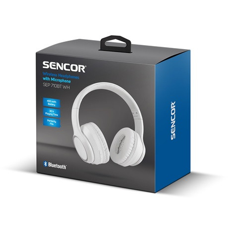 Sencor FEJHALLGATÓ BLUETOOTH SEP 710BT WH