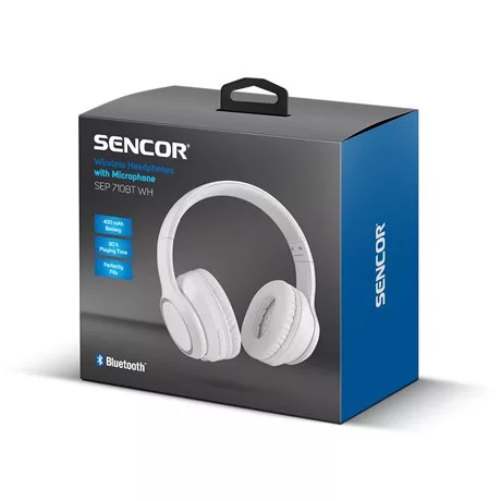 Sencor FEJHALLGATÓ BLUETOOTH SEP 710BT WH