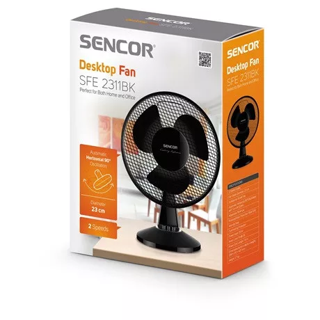 Sencor VENTILÁTOR ASZTALI 23 CM SFE 2311BK