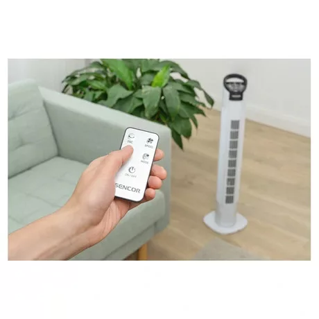 Sencor VENTILÁTOR OSZLOP 78,5 CM, ÉRINTŐS PANEL, TÁVIRÁNYÍTÓ SFT 3112WH