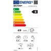 Sharp MOSÓGÉP ELÖLTÖLTŐS KESKENY ES-NFB612CWB-EE