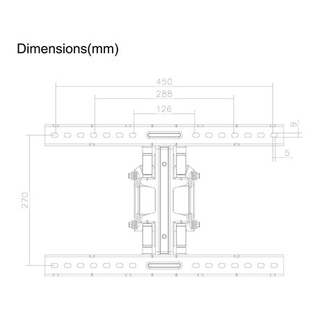 Stell FALI KONZOL KIHÚZHATÓ 43-100 COLL SHO 5640