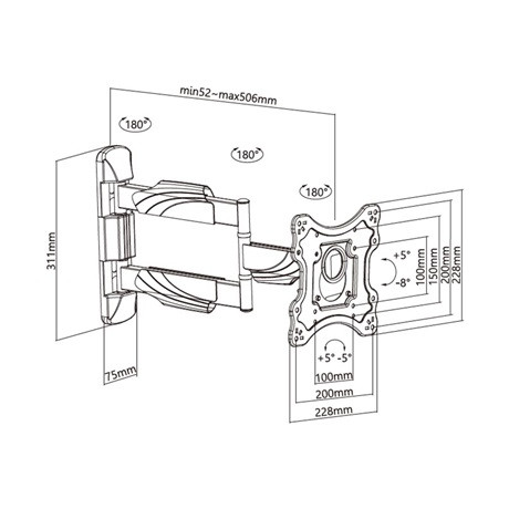 Stell FALI KONZOL KIHÚZHATÓ 23-42 COLL SHO 7530