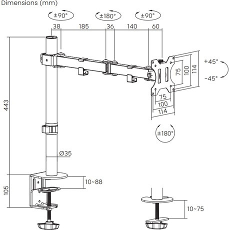 Stell MONITOR TARTÓ SOS 1110