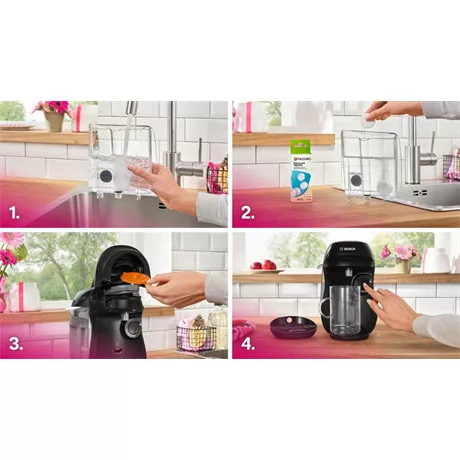 Bosch KÁVÉFŐZŐ KAPSZULÁS TASSIMO HAPPY FEKETE 102E