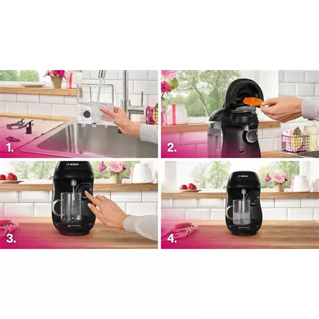 Bosch KÁVÉFŐZŐ KAPSZULÁS TASSIMO HAPPY FEKETE 102E