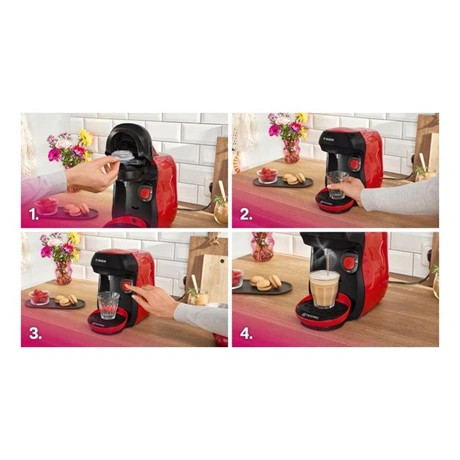 Bosch KÁVÉFŐZŐ KAPSZULÁS TASSIMO HAPPY PIROS 103E