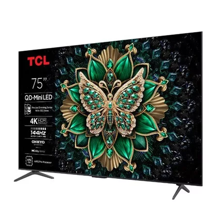 Tcl TV 75" 4K UHD MINILED QLED GOOGLE SMART 75C6K