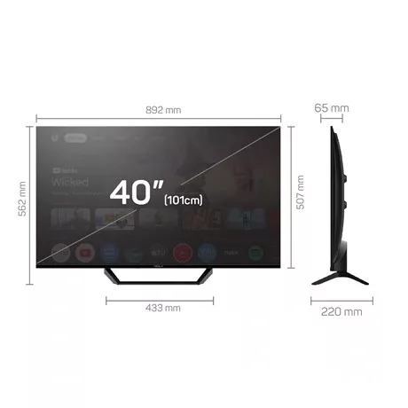 Tesla TV 40" FULL HD GOOGLE SMART LED 40E655BFS