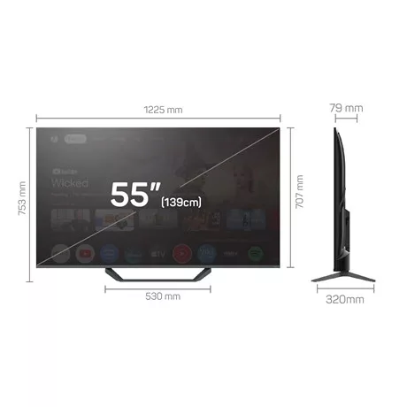 Tesla TV 55" 4K UHD QLED GOOGLE SMART Q55E655GUS