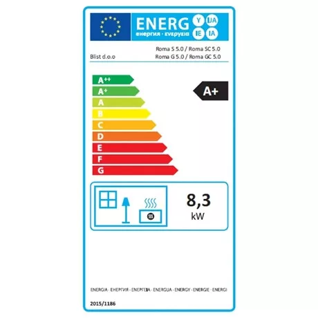 Warnex KANDALLÓ SZABADONÁLLÓ SÜTŐS CSEMPÉS 8,3 KW ROMA S 5.0
