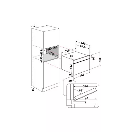 Whirlpool MIKROHULLÁMÚ SÜTŐ BEÉPÍTHETŐ WCW9O7PHTSB