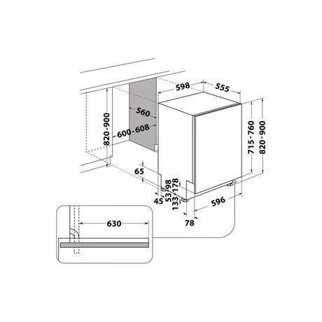 Whirlpool MOSOGATÓGÉP BEÉPÍTHETŐ 16 TERÍTÉK WH6IC16B4M6T0