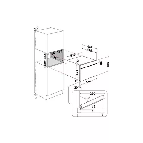 Whirlpool MIKROHULLÁMÚ SÜTŐ BEÉPÍTHETŐ WMD44MB