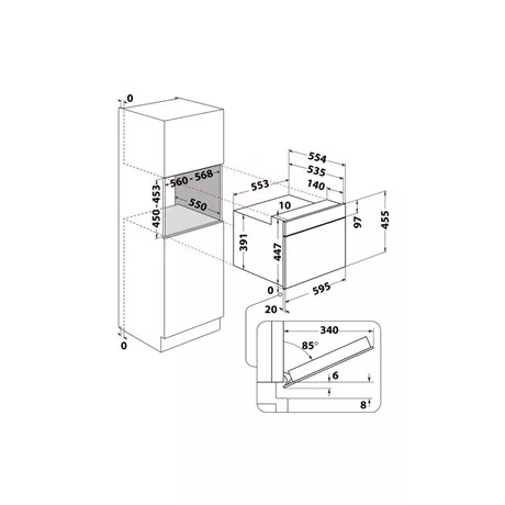 Whirlpool MIKROHULLÁMÚ SÜTŐ BEÉPÍTHETŐ WMW44HMX