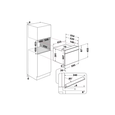 Whirlpool MIKROHULLÁMÚ SÜTŐ BEÉPÍTHETŐ WMW47HMB