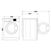 Whirlpool SZÁRÍTÓGÉP HŐSZIVATTYÚS 9 KG WP C9 WBS EE