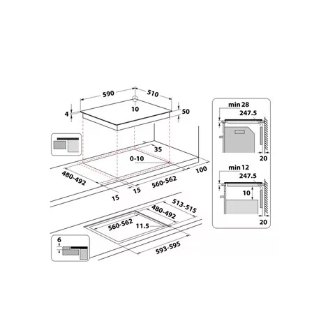 Whirlpool FŐZŐLAP BEÉPÍTHETŐ INDUKCIÓS WTX6019DCF