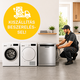 Háztartási gép beüzemelés kiszállítással együtt